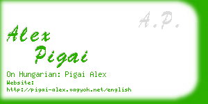 alex pigai business card